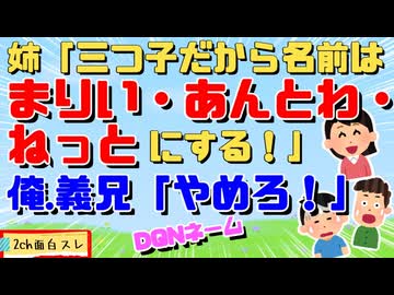 姉が子供の名前をまりい・あんとわ・ねっとにしようとしてるのを止めたい