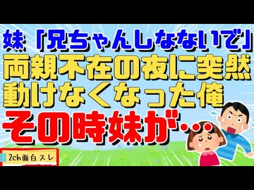 両親不在の夜に俺が突然動けなくなり妹は泣きながら「ﾀﾋなないで」と繰り返してたのだが…