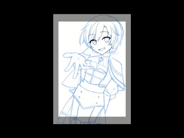 【イラストメイキング】夕陽リリshort