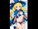 ウサギの女の子「パシフィカちゃん」の水着姿