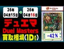 デュエマ 買取相場《108枚/1日》｜4月16日 ＜20円以上騰落＞ #デュエルマスターズ