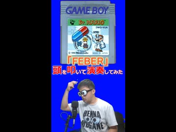 頭を叩いてゲームボーイ【ドグターマリオ】「FEBER」を演奏してみた