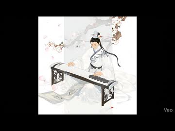 華流武侠ファンタジー：古琴を弾く青年