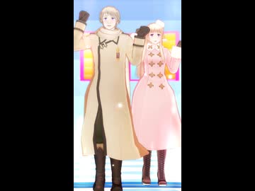 【APヘタリアMMD】Nyan cat EX【露男女】