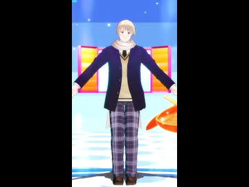 【APヘタリアMMD】なでなで【露男女】