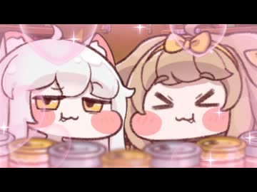 1分間コミー＆バターがモグモグしているだけの動画