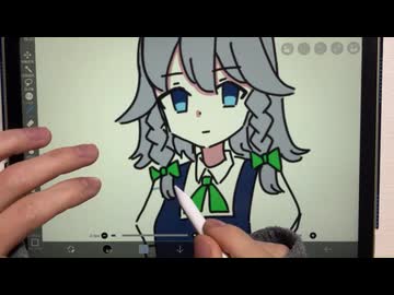 咲夜を静かに描きました【東方】