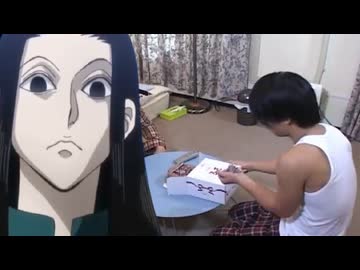 イルミの殺気を感じ取り緊急回避するポルターガイストくん