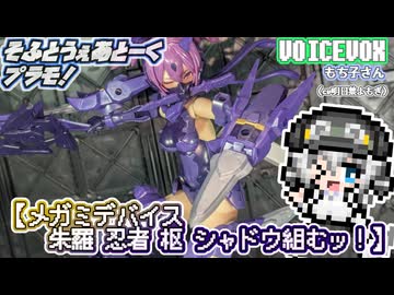 【プラモデル】メガミデバイス 朱羅 忍者 枢 シャドウ組むッ！【模型娘のもち子さん】pt.33