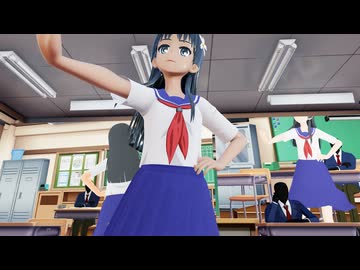 【Ray-mmd】佐天さんが教室でCaramell Dansen