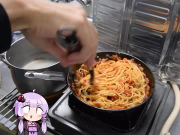 トマトとニンニクのスパゲティ