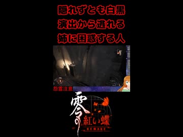 【零 ～紅い蝶～ REMAKE】隠れずとも白黒演出から逃れる姉に困惑する人【生放送切り抜きショート】