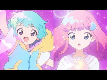 こんぺとリリィ、ましゅールル変身シーン (魔法の姉妹ルルットリリィ)
