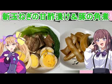 【新玉ねぎの甘酢漬けと豚の角煮】【リリンちゃんと夏色花梨ちゃんのお手軽料理＃10】