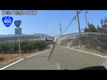 【バイク車載】国道480号線　その１(泉大津～かつらぎ)