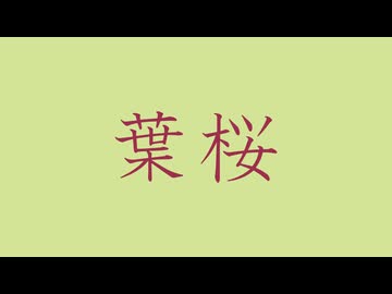 葉桜 featuring 花響琴