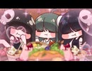 1分間サリー＆ベル＆メゾンがモグモグしているだけの動画