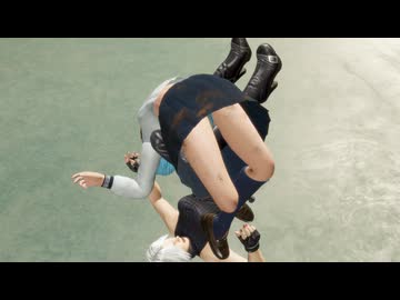 DOA6 ryona リョナ 制服NiCOに関節技①