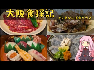 琴葉茜の大阪食探記 #3裏なんば食べ歩き【VOICEROIDグルメ】
