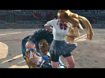 【リョナ】手錠に縛られたJKリリ【鉄拳8】