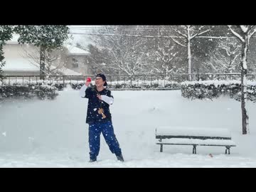 【AIコメント】SnowMix♪ けん玉で踊ってみた【大雪】