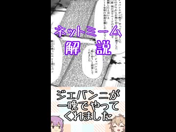 ゆかつむネットミーム解説【ジェバンニが一晩でやってくれました】