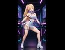 サイバーパンク風ネオンクラブダンス