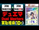 《102枚/1日｜デュエマ｜4月23日》＜100円以上騰落＞ 買取相場 #デュエルマスターズ