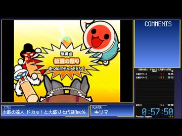 太鼓の達人 ドカッ！と大盛り七代目RTA Any％ 57:50
