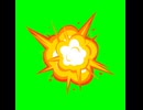爆発、ボコボコのアニメーション（ループ）【フリー素材あそび】