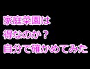 家庭菜園は得なのか？自分で確かめてみた。