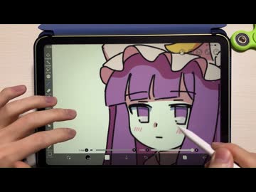パチュリーを静かに描きました【東方】