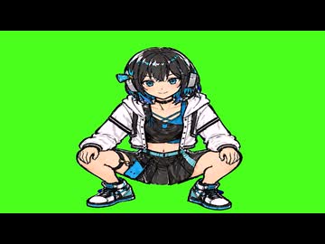 スクワットをする宮舞モカ