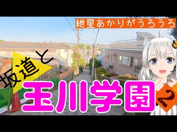 紲星あかりがうろうろ 坂道と玉川学園