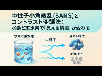 見えない世界を可視化する魔法！中性子小角散乱（SANS）とコントラスト変調法