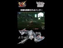 仲間の攻撃で回復を阻害されるハンター（モンスターハンターダブルクロス）