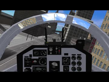 【MMD】T-4練習機の操縦席　（AIがコメントしづらい感じの動画・・・のつもり）