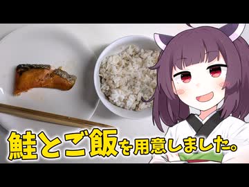 「焼き鮭」などを用意しました。【きりたんの飯】