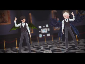 【ダンガンロンパMMD】日向創と狛枝凪斗でQUEEN