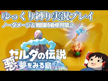 『縛りプレイ#8』ノーダメージでアングラーの滝つぼを攻略するノーガードリンク【ゼルダの伝説夢をみる島/ゆっくり実況】