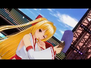 【COM3D2】金髪ロングでツインな巫女さんで「さくらうららか、はらひらり」
