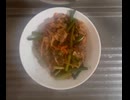 豚肉　タン　ニンニクの芽　タマネギ　韓国　炒め