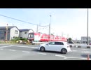 高架化前の遠州鉄道 西ヶ崎駅周辺の道路