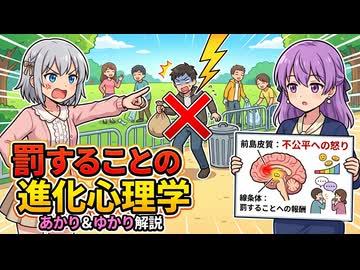 【3分進化解説】罰することの進化心理学【VOICEROID解説】