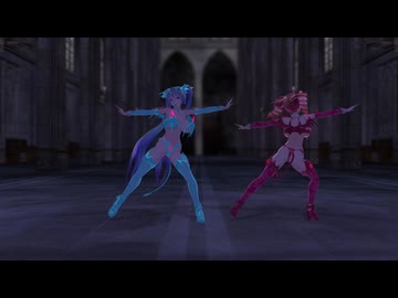【MMD】サキュバスネギドリルでテトリス【カメラ固定・字幕無】（1080p_60fps）