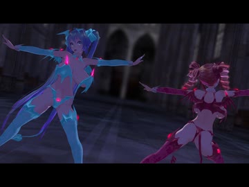 【MMD】サキュバスネギドリルでテトリス【カメラ移動・字幕無】（1080p_60fps）