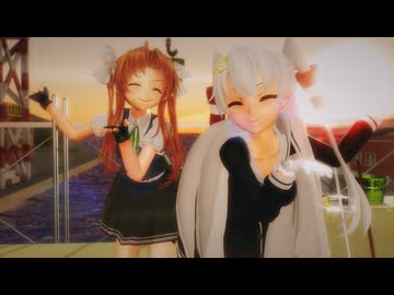 【紙芝居+ダンス】【艦これMMD】陽炎と天津風で「バブルの素敵なフルコース」【Milu】【超M3F2026】