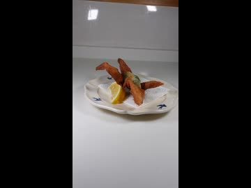 折り鶴の揚げ餃子