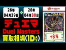《124枚/1日｜デュエマ｜4月30日》＜20円以上騰落＞ 買取相場 #デュエルマスターズ