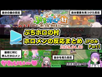 【ぷちホロの村】自分の要素を見つけたホロメンの反応まとめ Part1? JPのみ【ネタバレ注意】